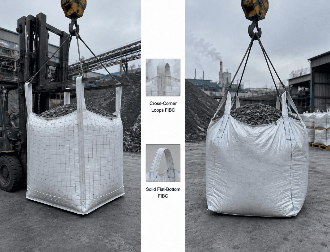 Heavy Payload Foundation Guide: Choosing Cross-Corner Loops with Perimeter Base Reinforcement vs. Solid Flat-Bottom Standard FIBCs