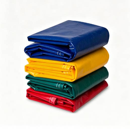 Heavy-Duty PVC Coated Tarpaulins for Industrial Cargo and Outdoor Storage